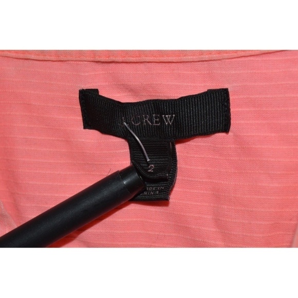 J Crew Shirt sz 2 Ruffle Long Sleeve Striped Shirt - Picture 3 of 4